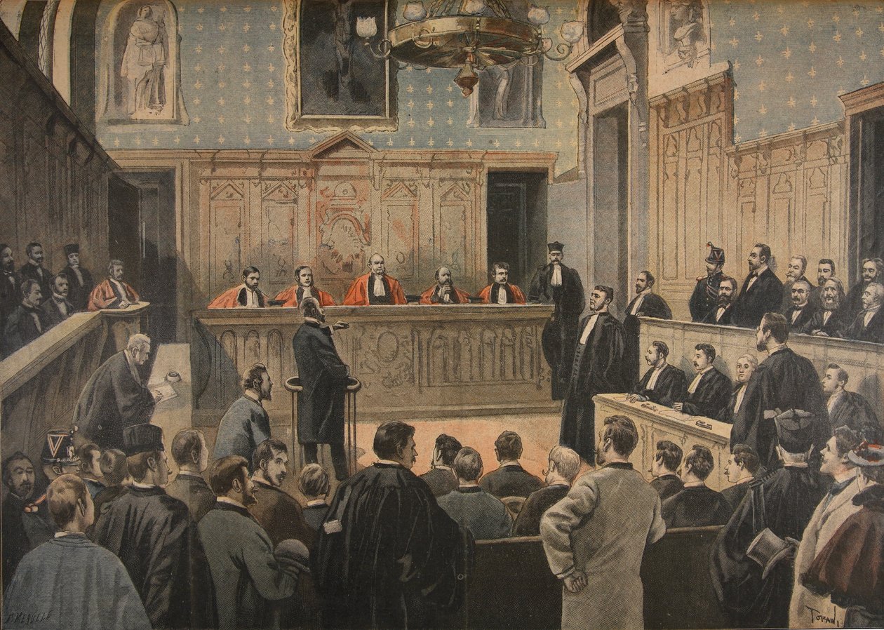 A panamai per, illusztráció a "Le Petit Journal"-ból: Supplement illustre", 1898. január 2. alkotó: F.L. and Tofani, Oswaldo Meaulle