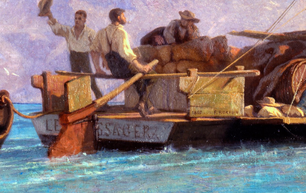 Poggyászhajó alkotó: F.L.D. Bocion