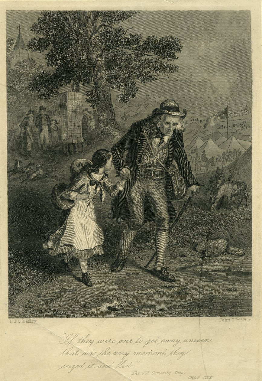 Old Curiosity Shop: Nell Trent és nagyapa alkotó: F.O.C. and McRae, C. John Darley