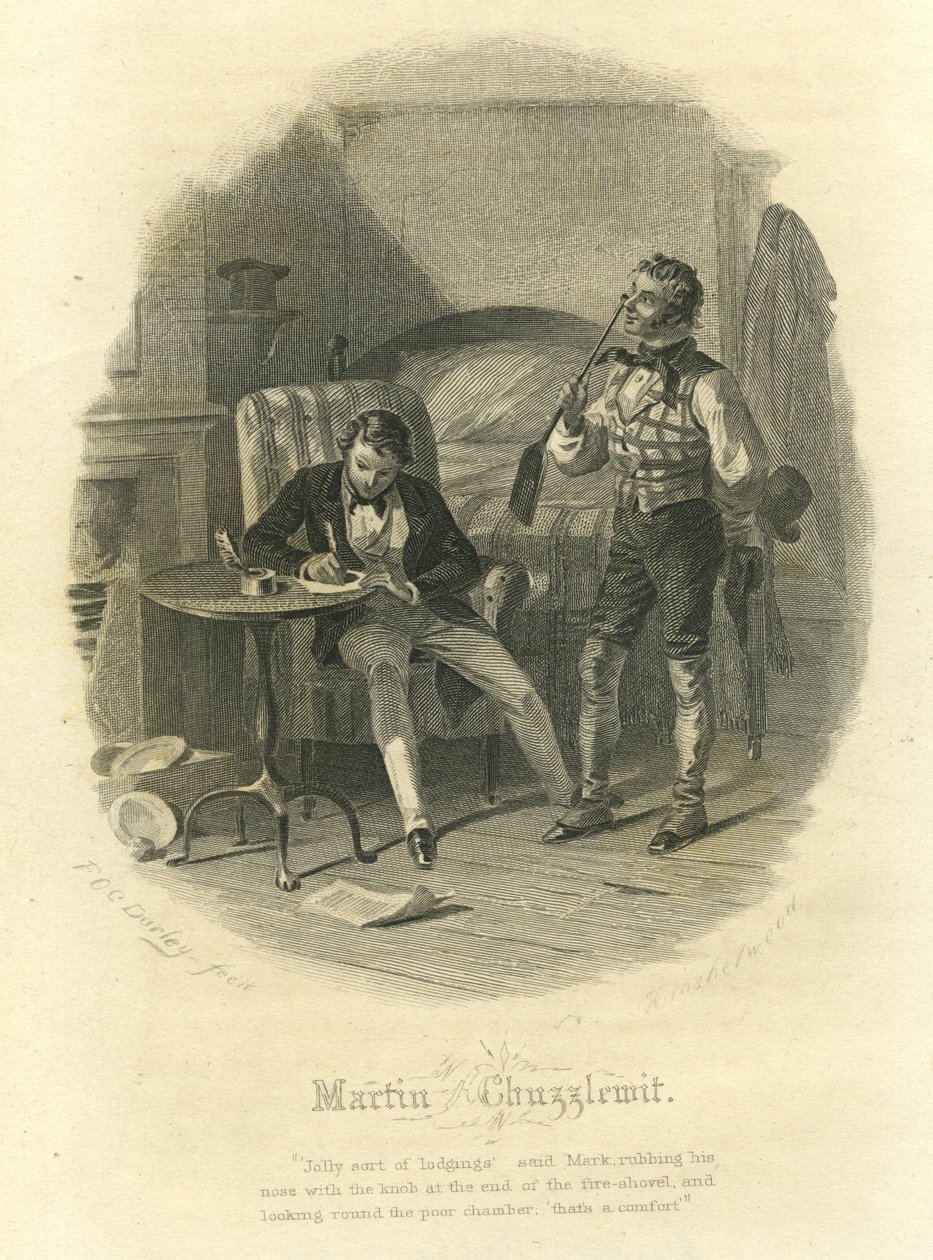 Martin Chuzzlewit: Mark Tapley és Martin Chuzzlewit alkotó: F.O.C. and McRae, C. John Darley