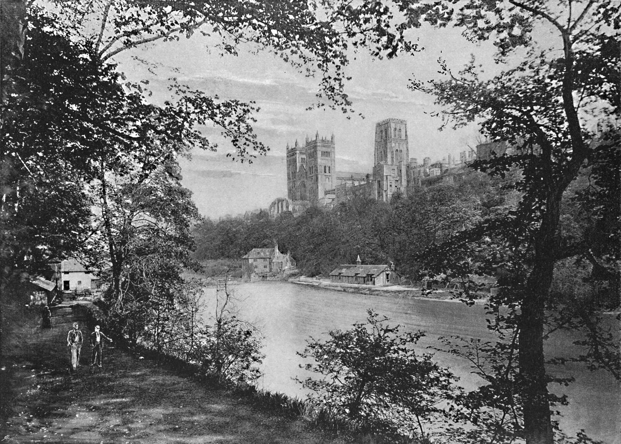 „Durham katedrális, a Prebend hídról”, 1896 alkotó: FW Morgan