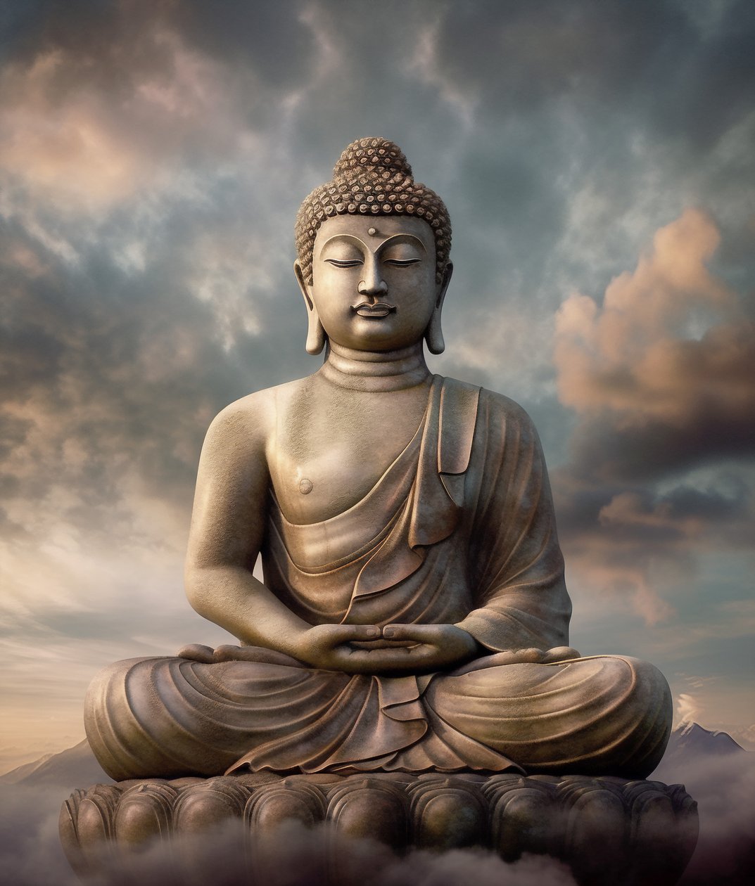 Buddha bekeretezett vászon fali dekoráció, fali művészet a nappali és a hálószobában alkotó: F. Abderrahim