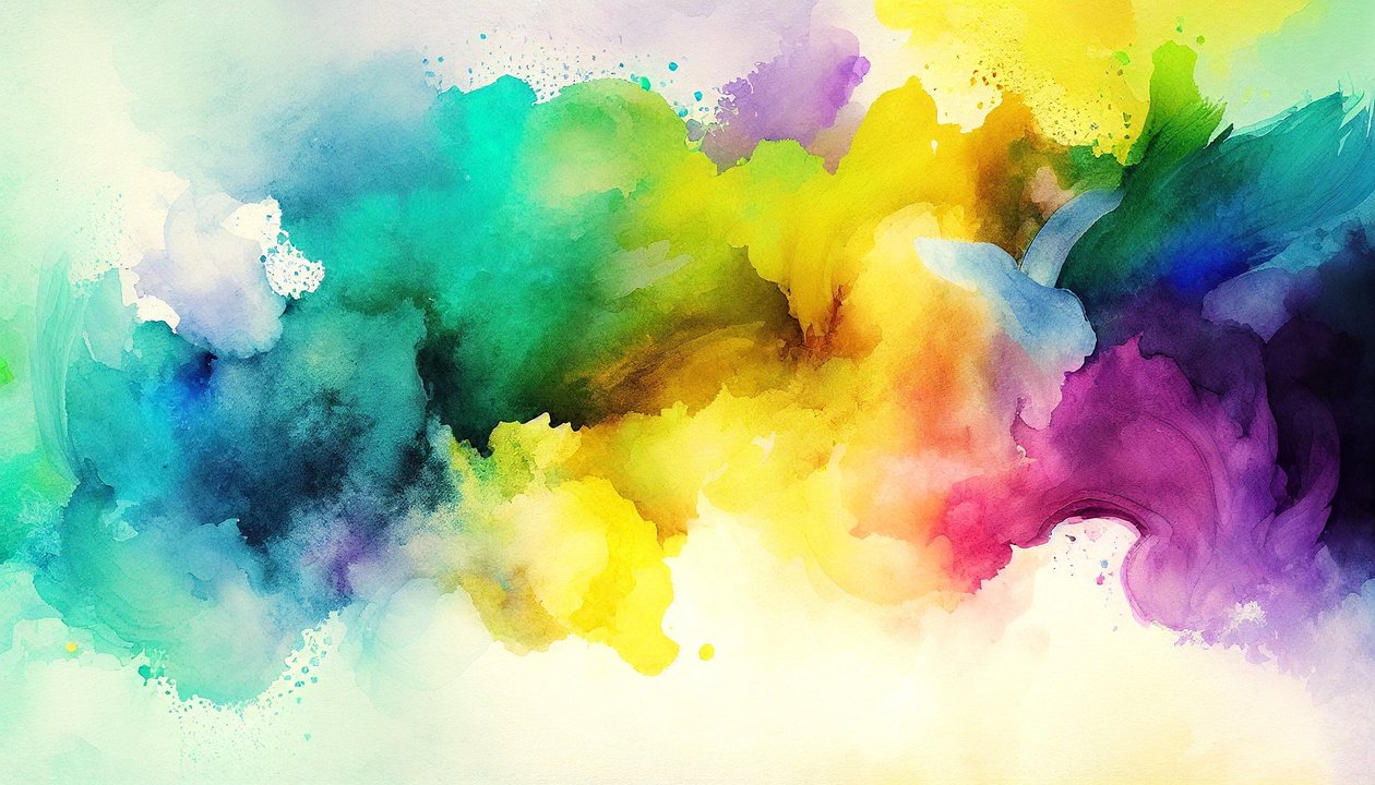 Watercolor abstract, colorful background painting, art prints alkotó: F. Abderrahim