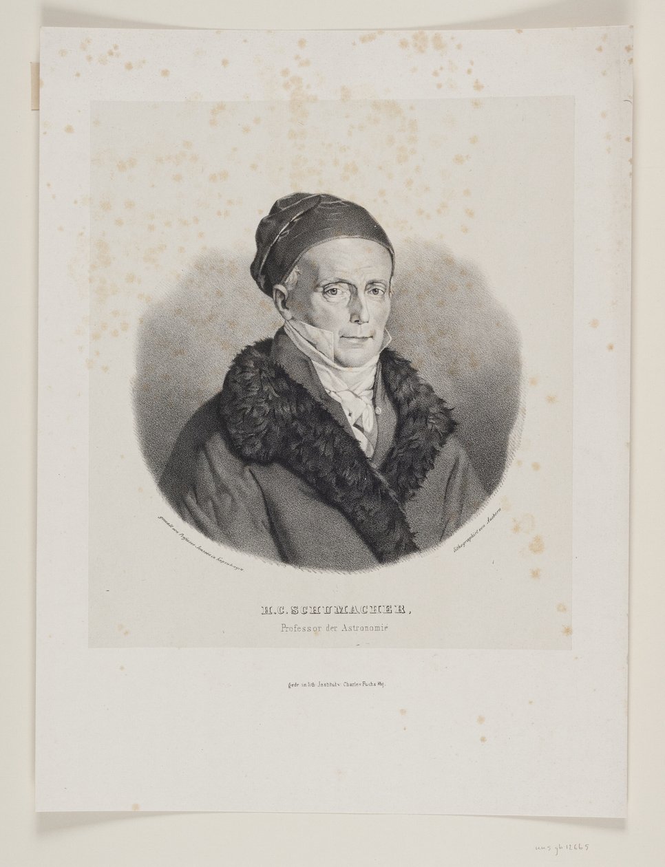 Heinrich Christian Schumacher alkotó: F. Ausborn