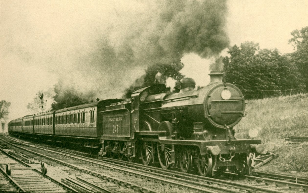 Margate Express, Déli Vasút, 1930. alkotó: F. E Mackay