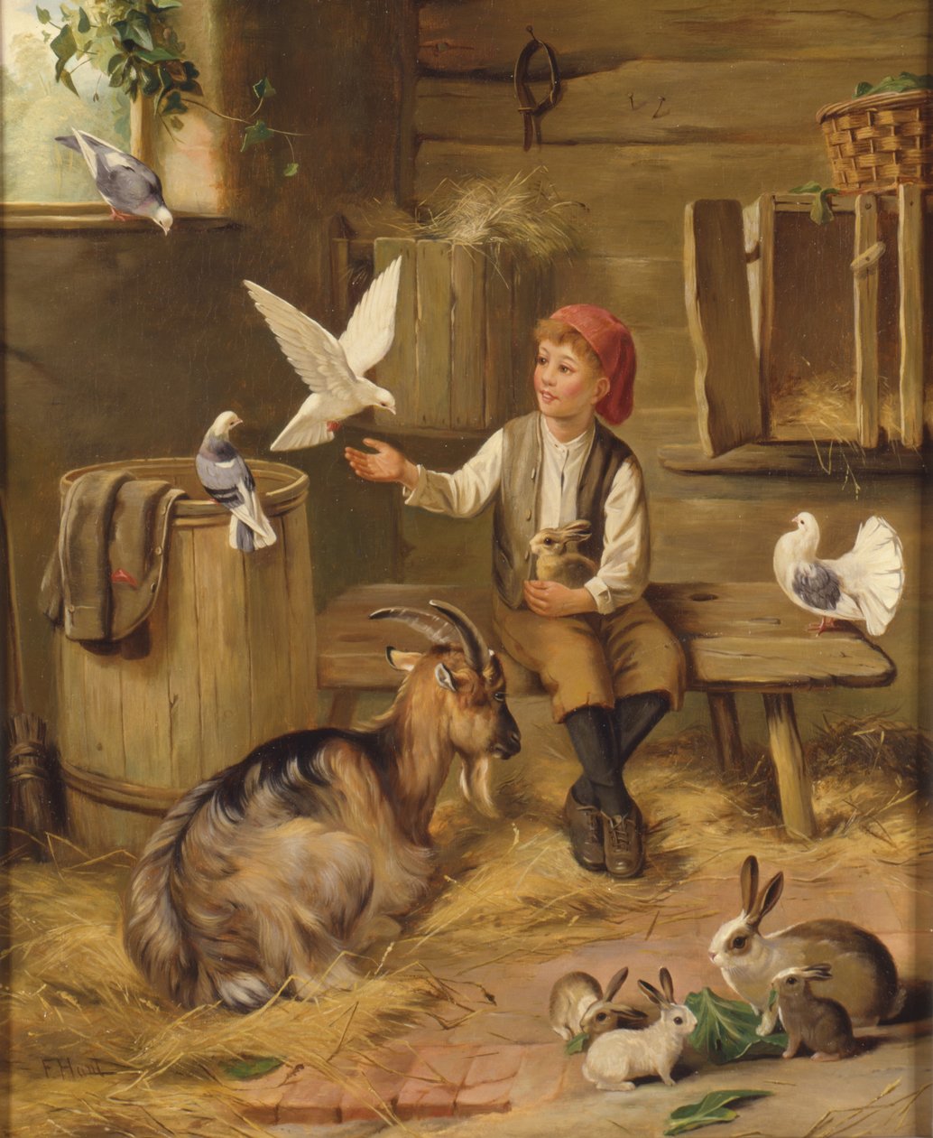 Farmyard barátok alkotó: F. Hunt
