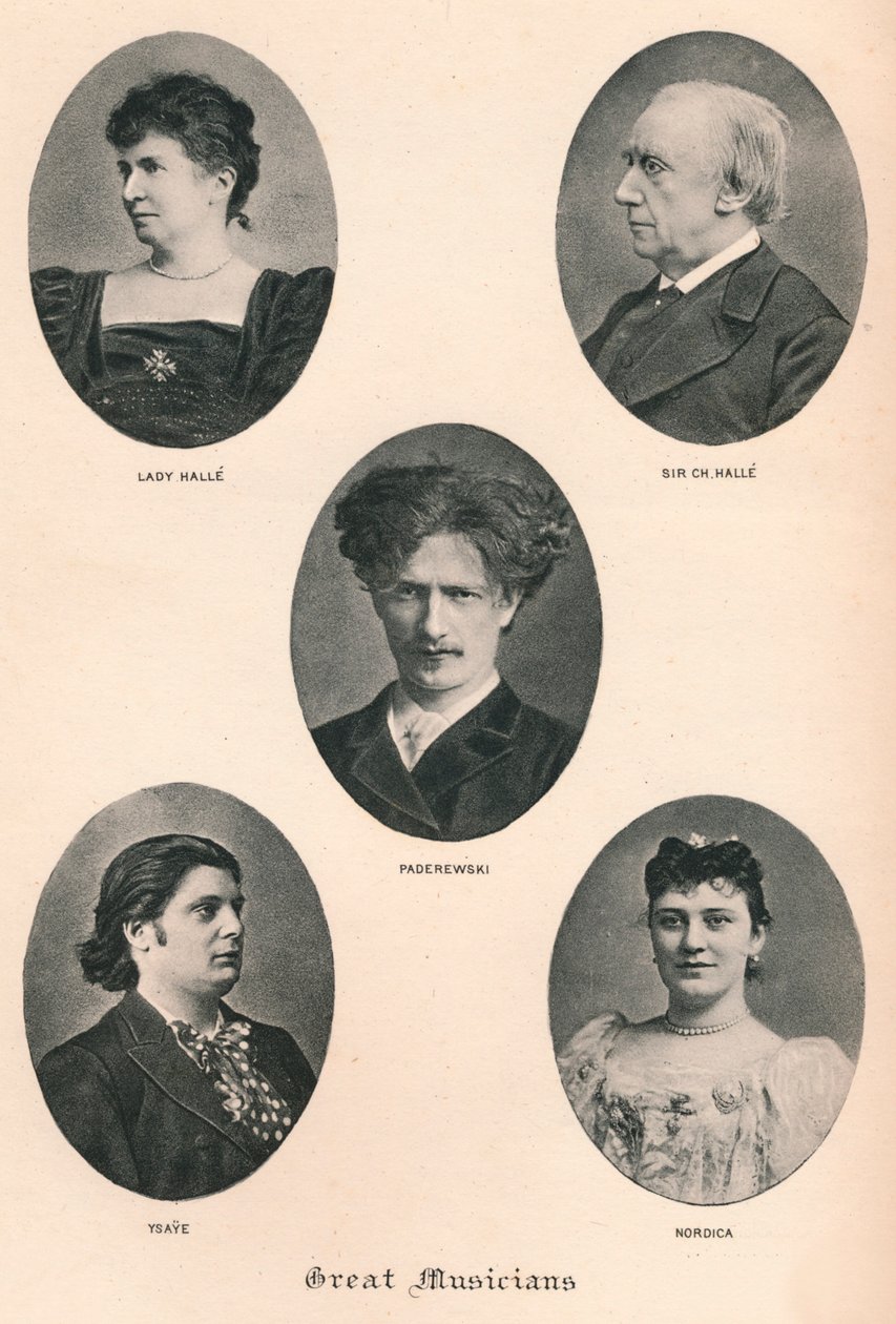 Nagy zenészek – X. tábla, 1880, 1895 alkotó: F. Jenkins Heliog