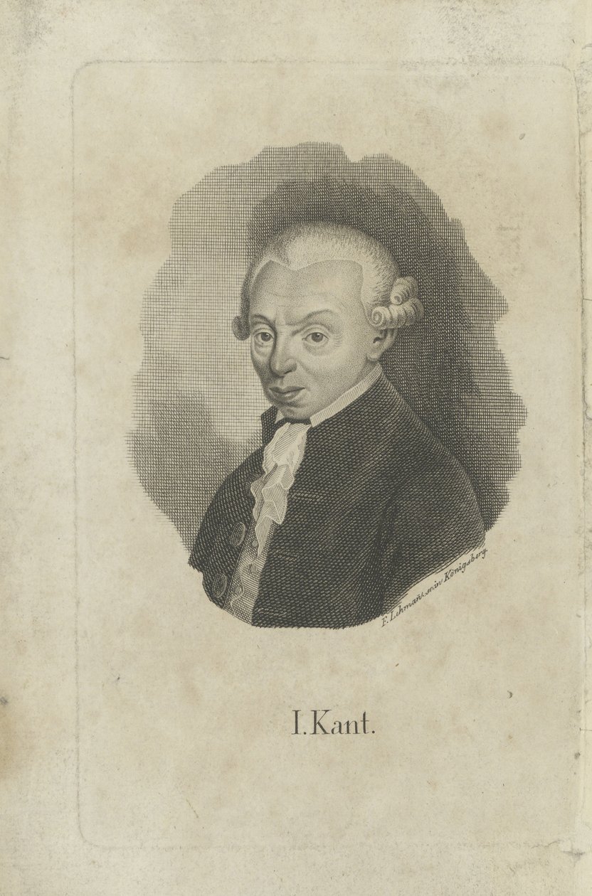 Immanuel Kant portréja 1724-1804, kb. 1820. alkotó: F. L. Lehmann