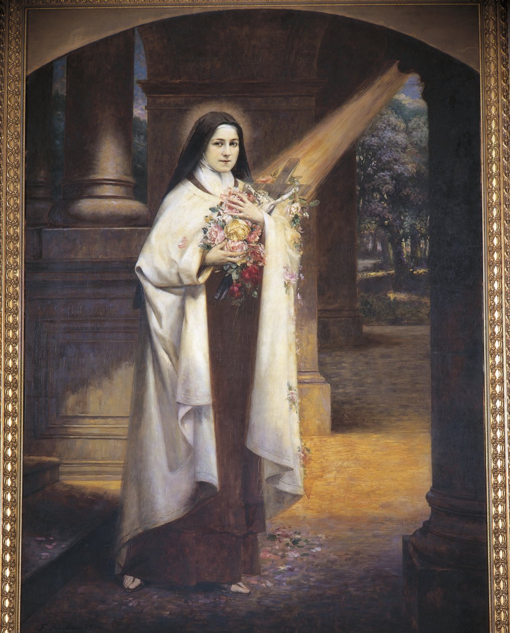 Lisieux-i Szent Teréz, 20. század (falfestmény) alkotó: F. Roytelet