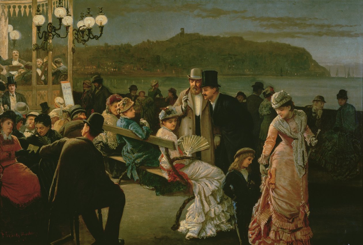 Scarborough: Spa at Night, 1879 körül alkotó: F. Sydney Mauchamp