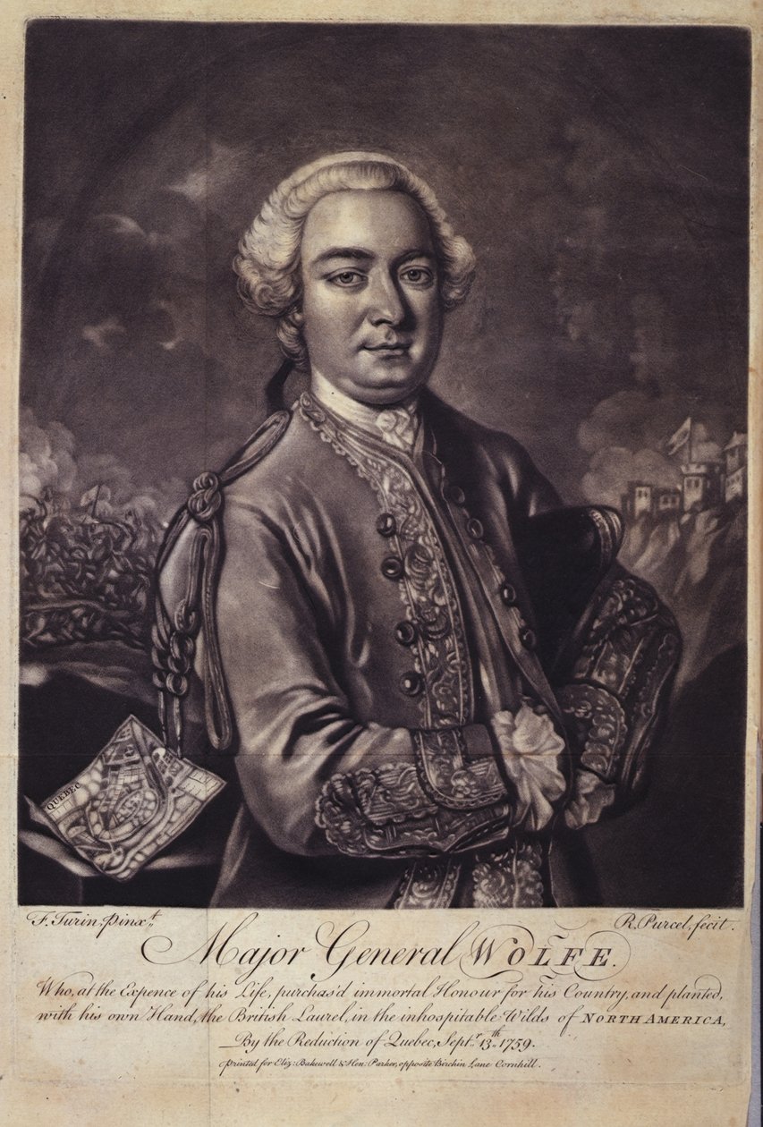 Wolfe vezérőrnagy (1727-59) a "James Wolfe tábornok élete..." című művéből, Sir John Pringle alkotó: F. Turin