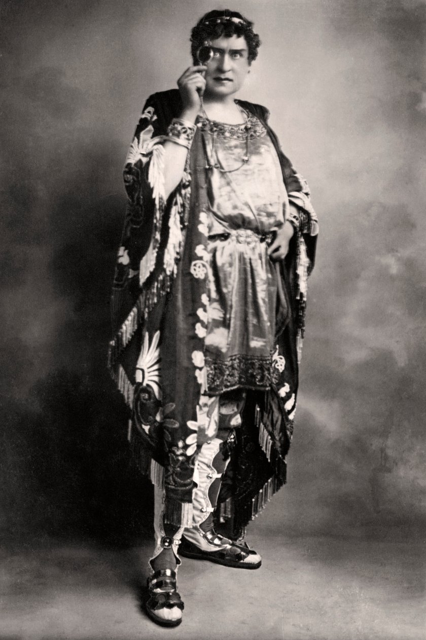 Herbert Beerbohm Tree 1853-1917, angol színész, 20. század eleje. alkotó: F. W. Burford