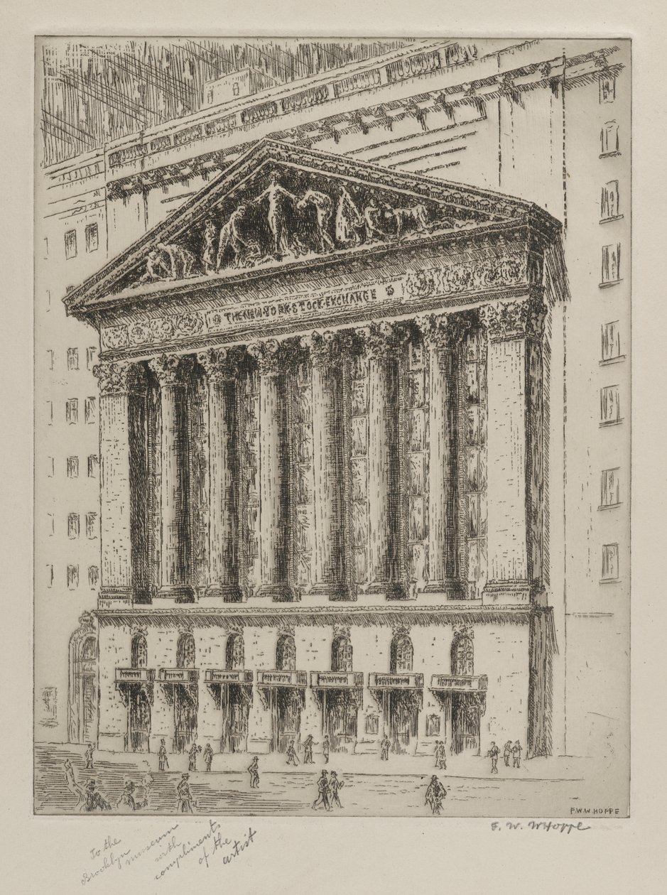 A New York-i tőzsde alkotó: F. W. W. Hoppe