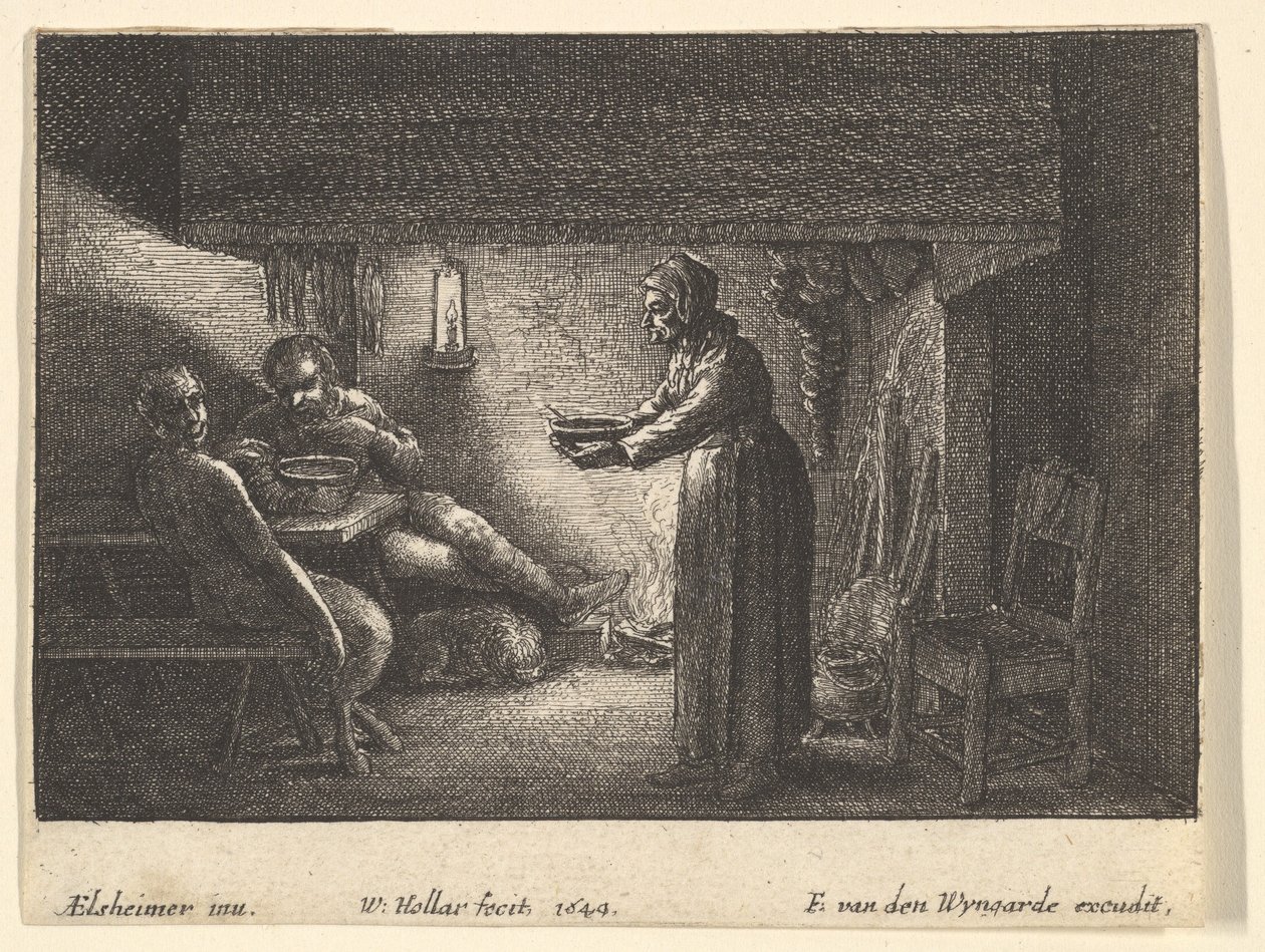 A szatír és a paraszt, 1644. alkotó: F van den Wyngarde