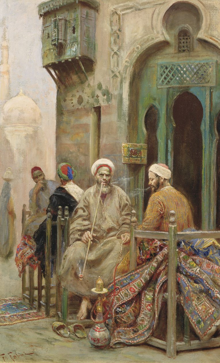 A délutáni füst, 1888 körül (olaj, vászon) alkotó: Fabio Fabbi