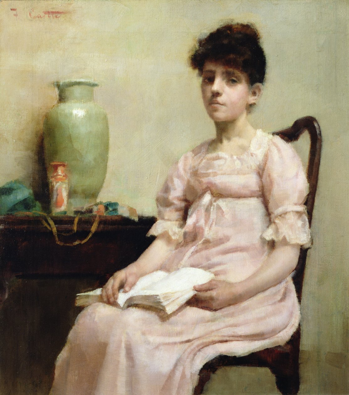 Lady Reading alkotó: Fanny Caille