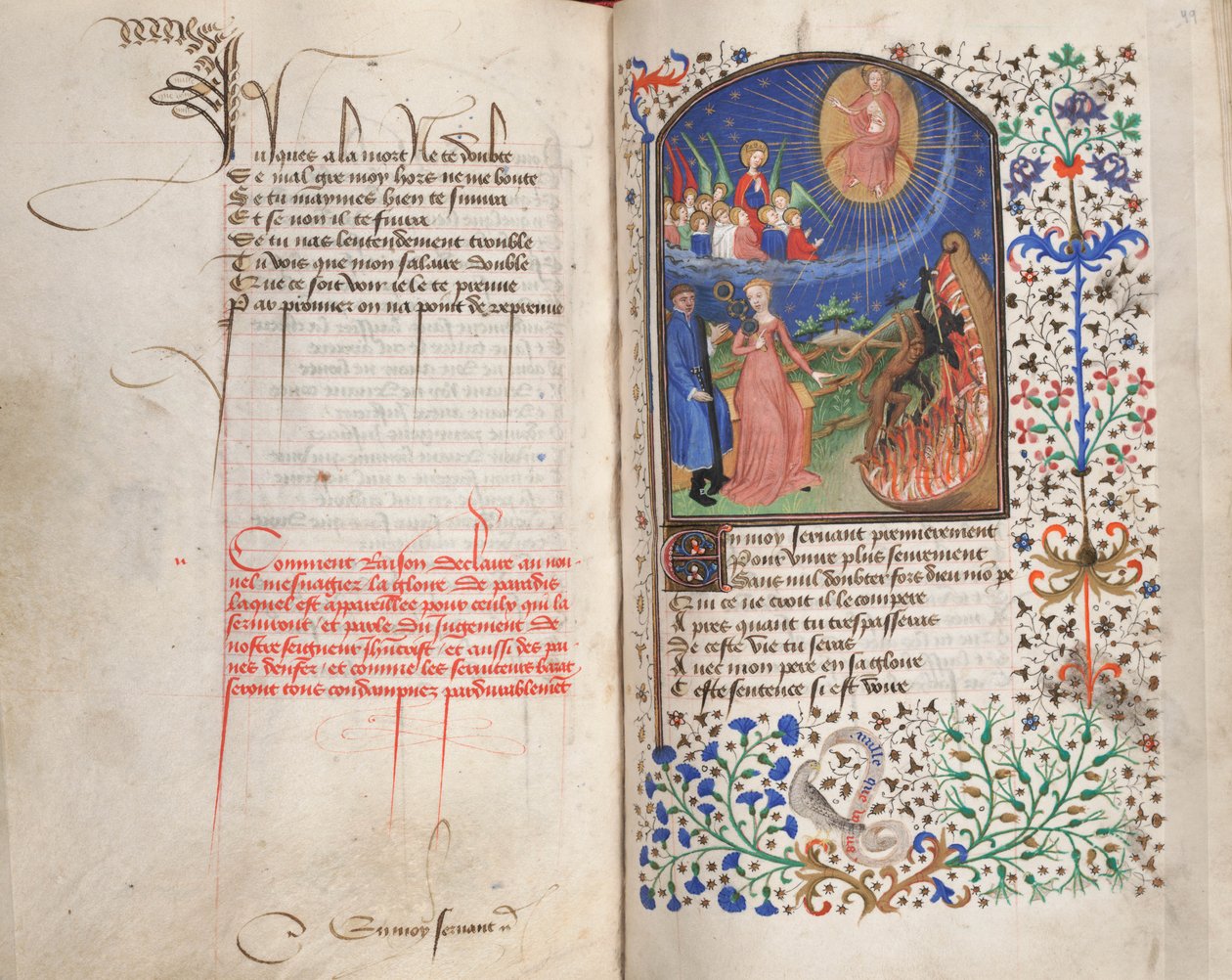 A szegénység vagy a gazdagság útja, 1425-50 körül (tempera pergamen) alkotó: Fastolf Master