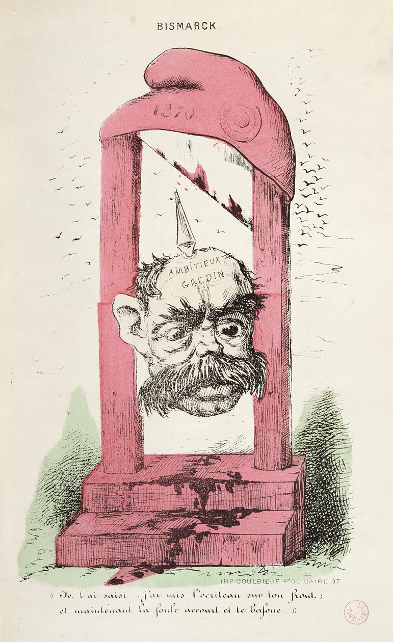 Otto von Bismarck (1815-98) karikatúrája 1870 alkotó: Faustin