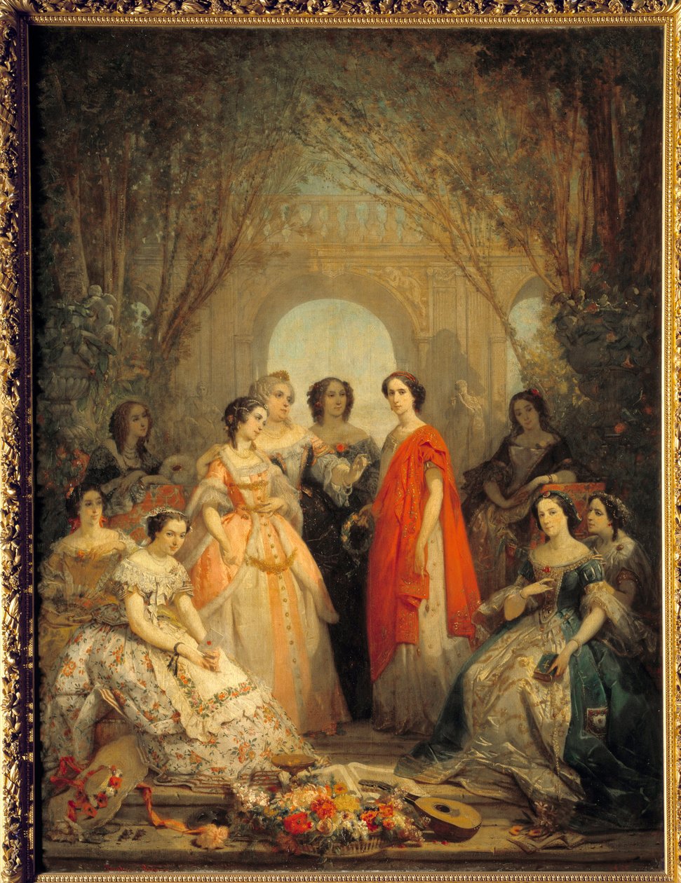 A Comedie Francaise Ladies Societarians szerepe alkotó: Faustin Besson