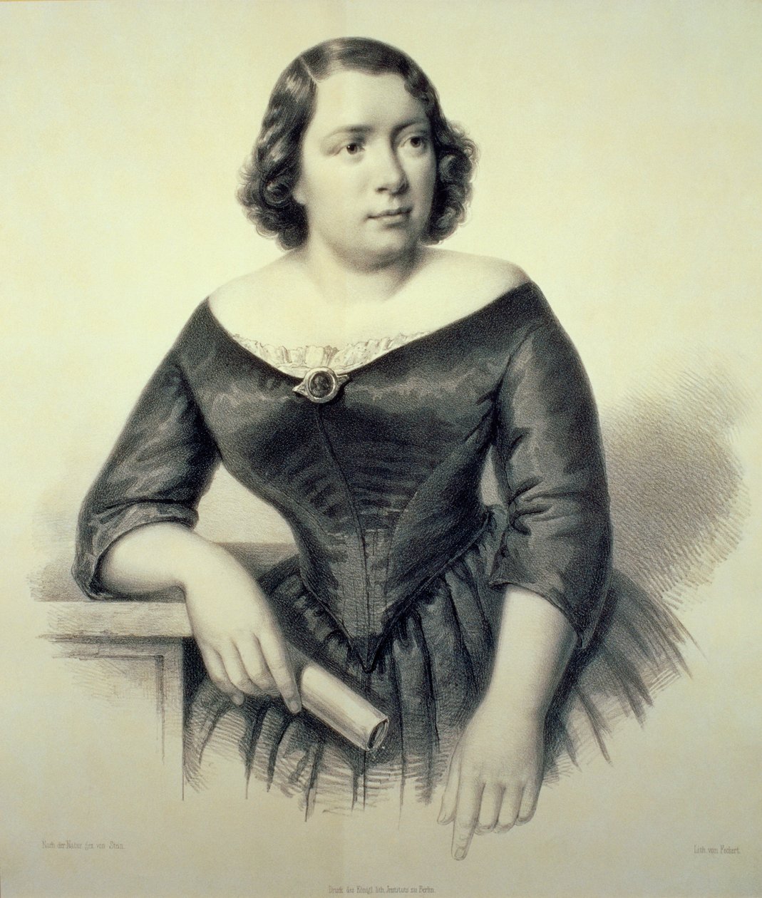 Maria Alboni – az olasz kontraltó portréja, 1823. március 6. – 1894. június 23. alkotó: Feckert Feckert