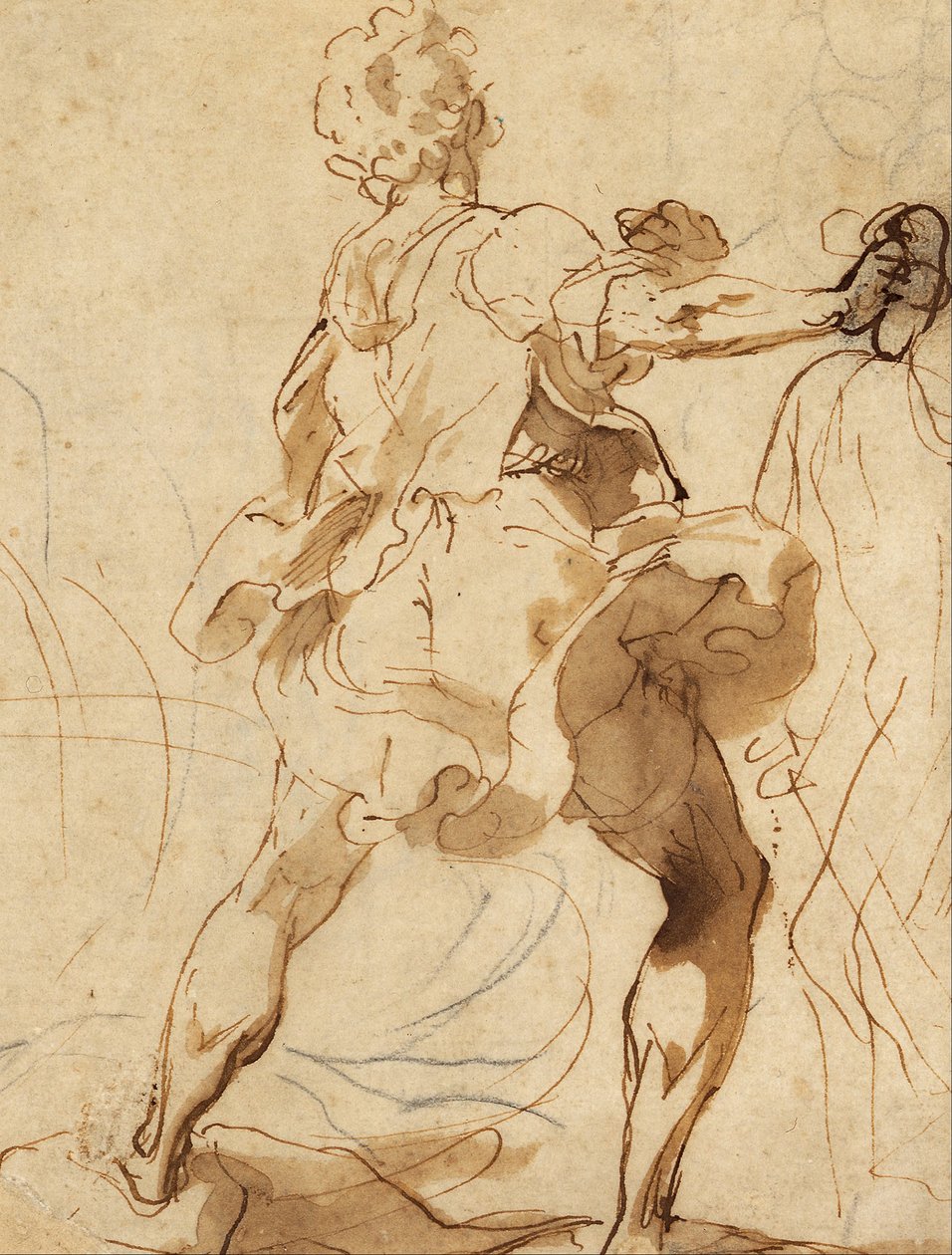 Szent Vitalis mártíromságának kődobálója alkotó: Federico Barocci