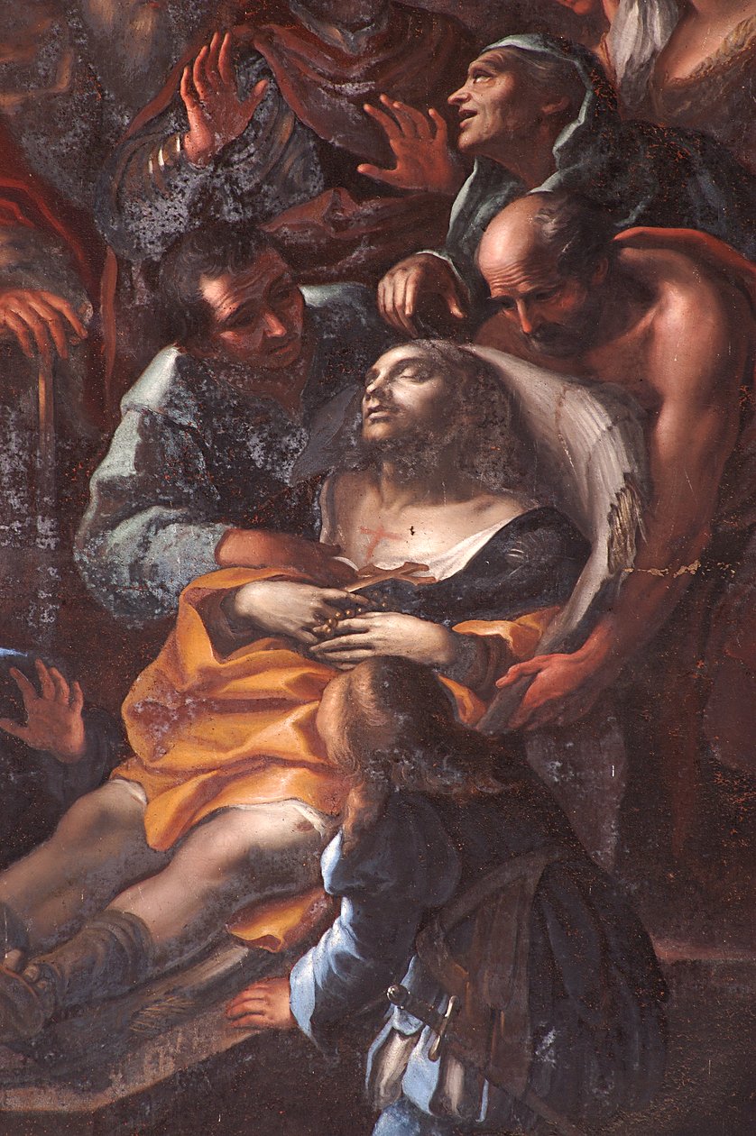 Szent Rókus halála egy aronai börtöncellában, részlet, 1691 alkotó: Federico Bianchi