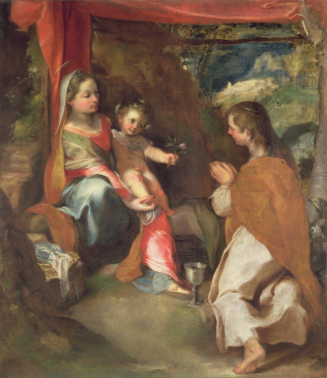 San Giovanninói Madonna János evangélistával alkotó: Federico Barocci