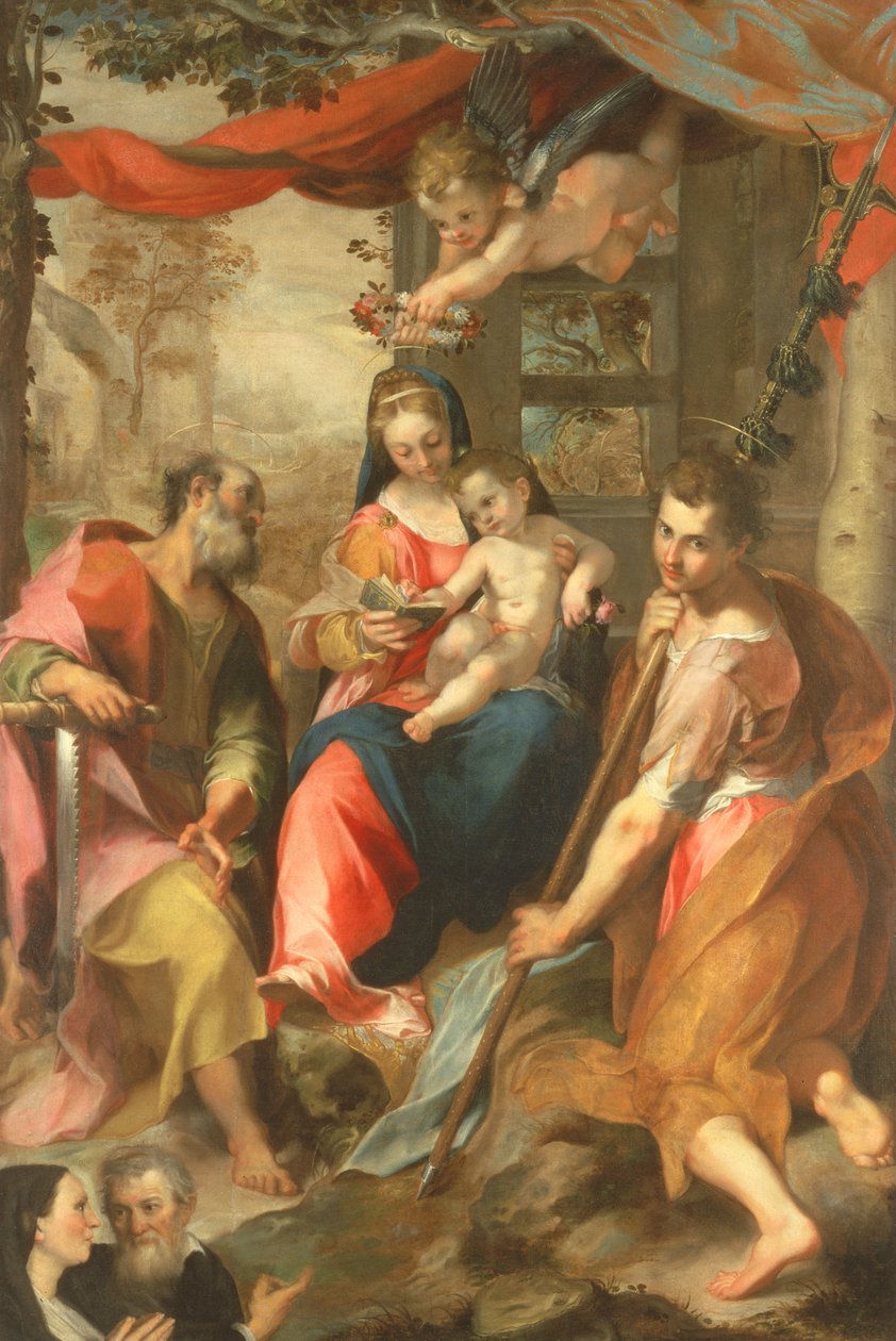 San Simone-i Madonna Szent Simonnal alkotó: Federico Barocci