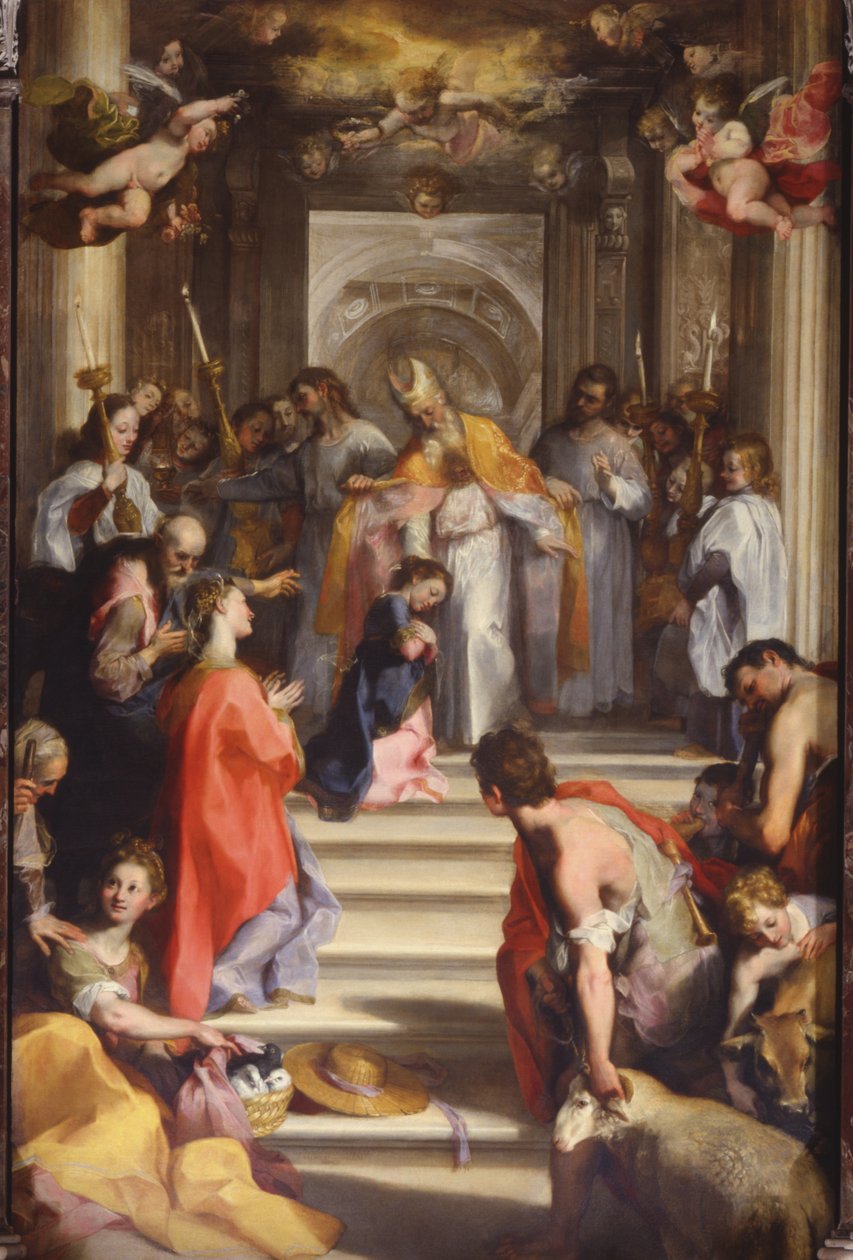 Bemutató a templomban, 1593-94 alkotó: Federico Barocci