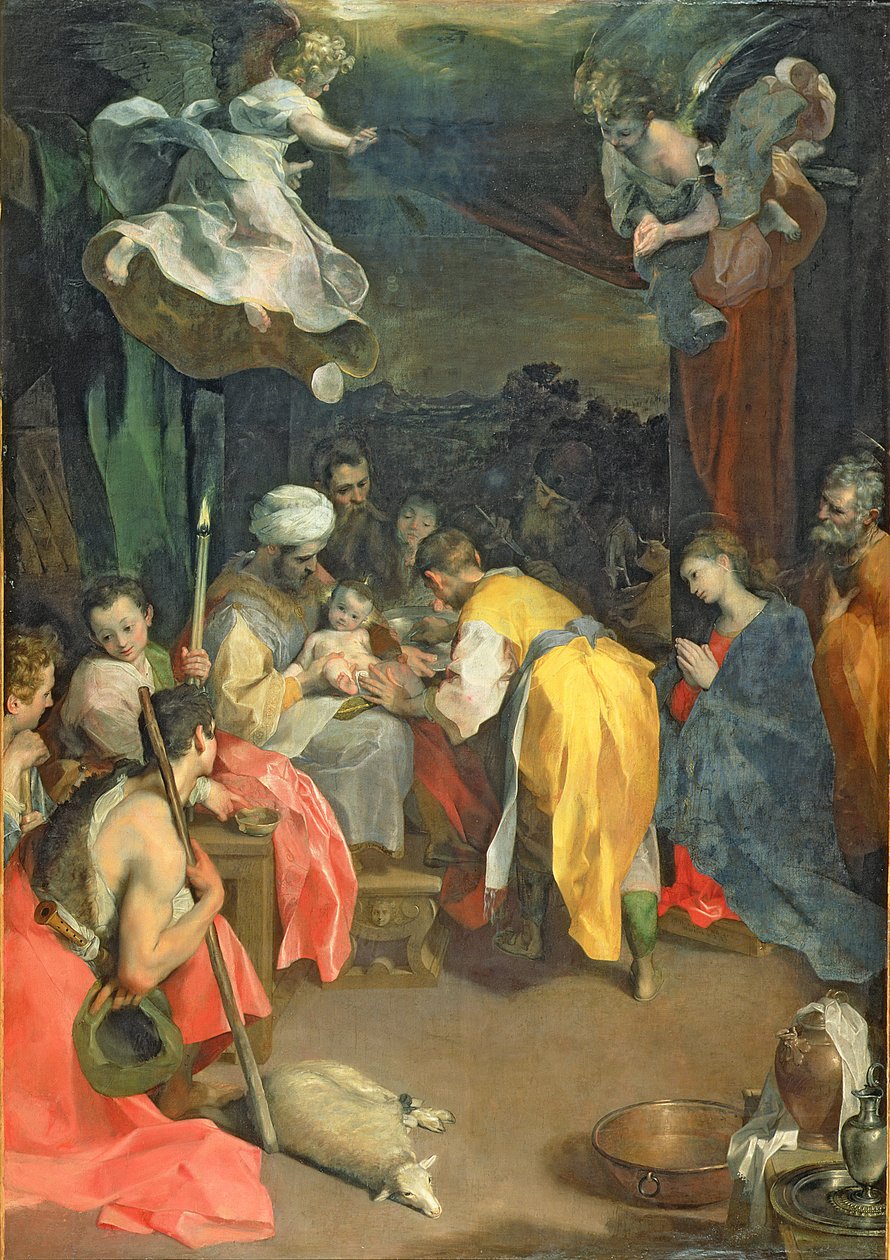Krisztus körülmetélése, 1590 olaj, vászon részlete 83818 alkotó: Federico Fiori Barocci or Baroccio