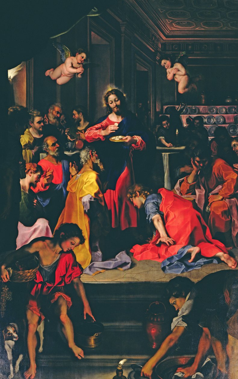 Az utolsó vacsora (oltárkép) alkotó: Federico Barocci
