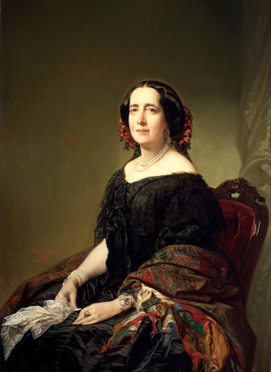 Gertrudis Goméz de Avellaneda alkotó: Federico de Madrazo y Kuntz