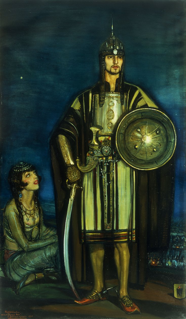 Rudolph Valentino a Fekete sólyomban alkotó: Federico Armando Beltran Masses