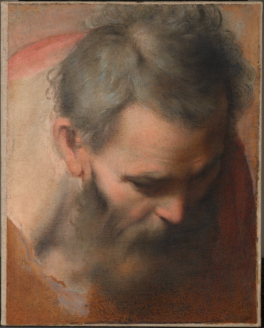Szent József fejtanulmánya alkotó: Federico Barocci