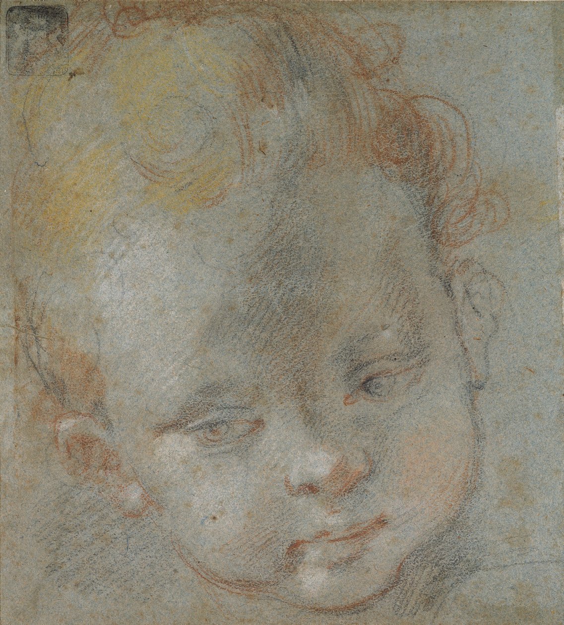 Egy gyermek feje, 16. század vége alkotó: Federico Barocci