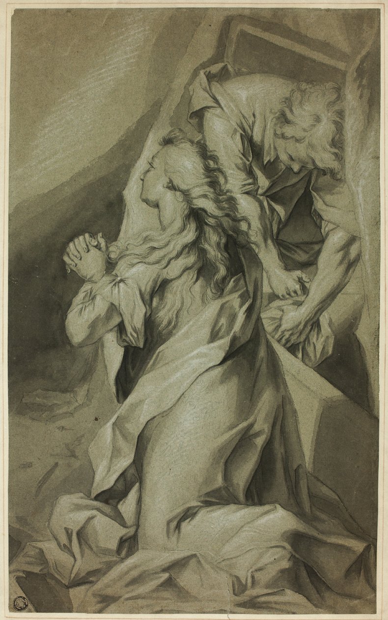 Térdelő Magdolna és a sírfelügyelő alkotó: Federico Barocci
