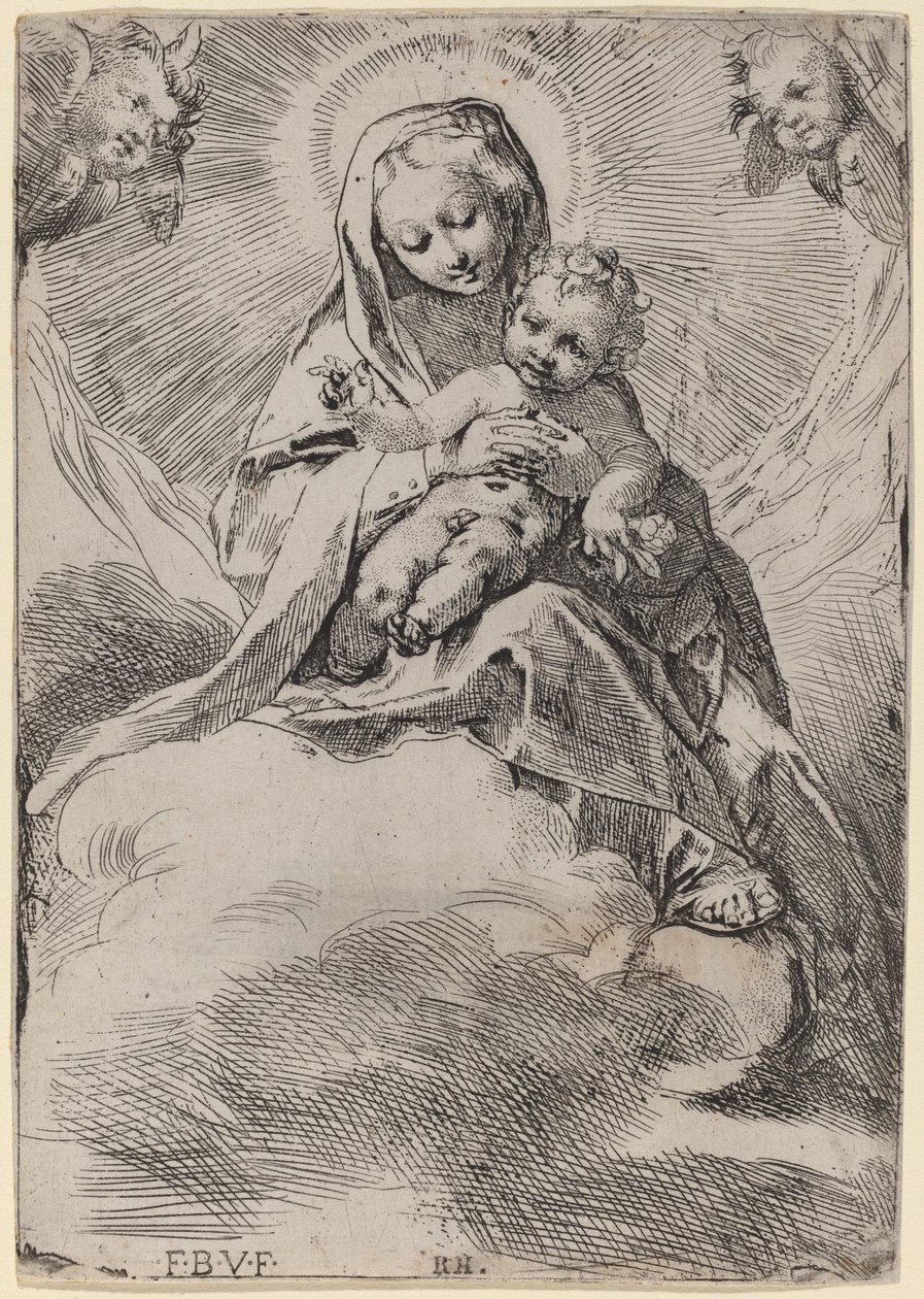 Madonna a felhőkben alkotó: Federico Barocci