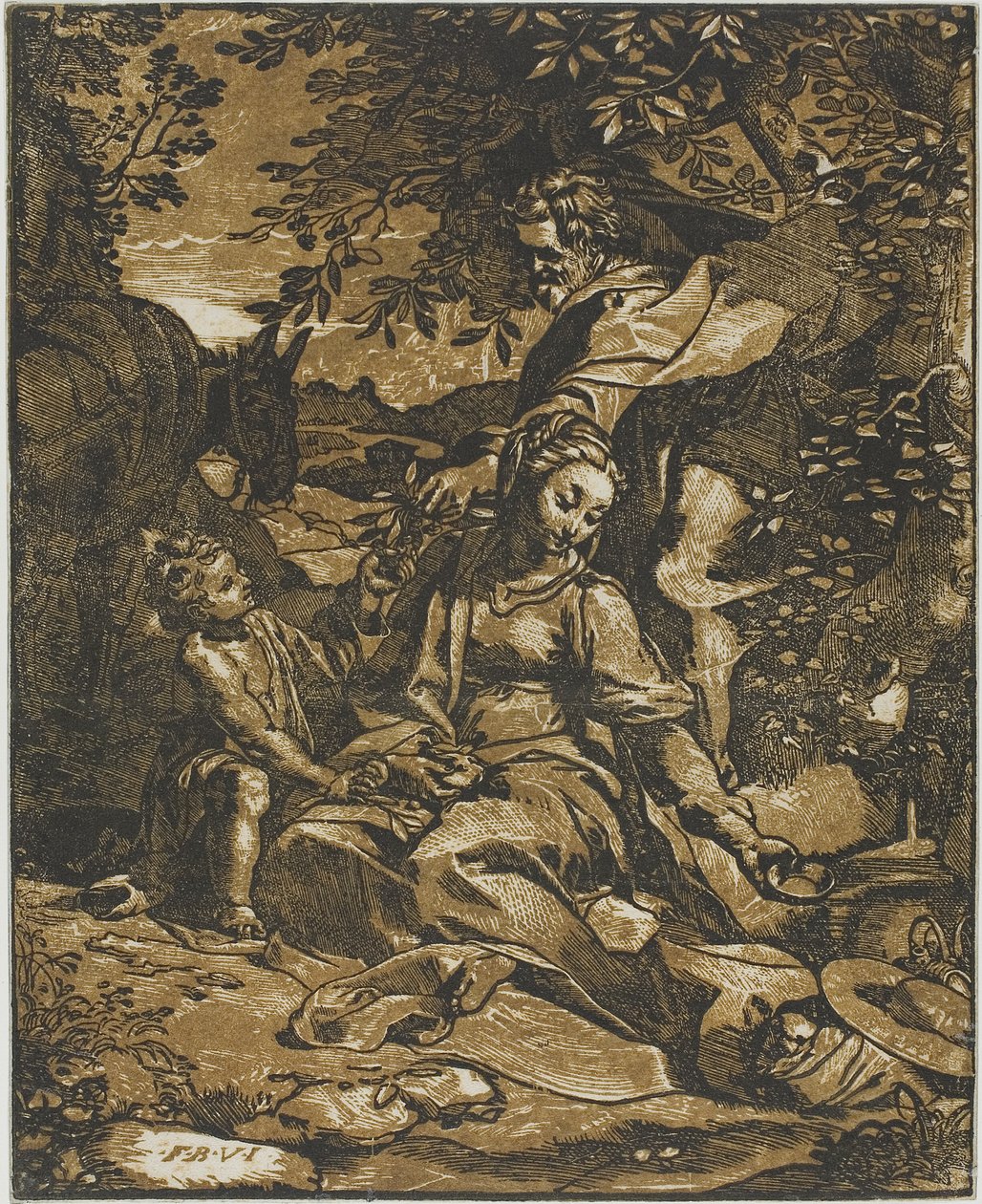 Pihenés az egyiptomi menekülésen alkotó: Federico Barocci