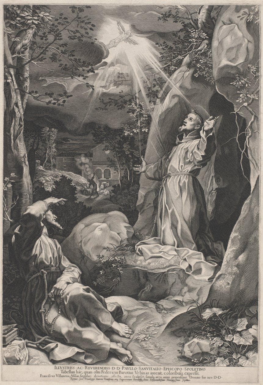Szent Ferenc megkapja a stigmákat alkotó: Federico Barocci
