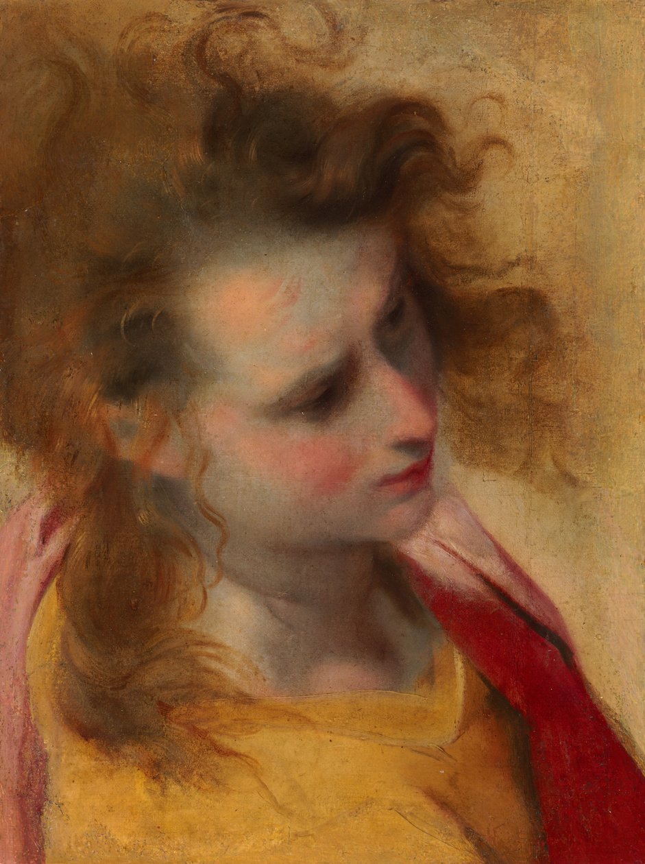 Szent János evangélista fejének tanulmánya alkotó: Federico Barocci
