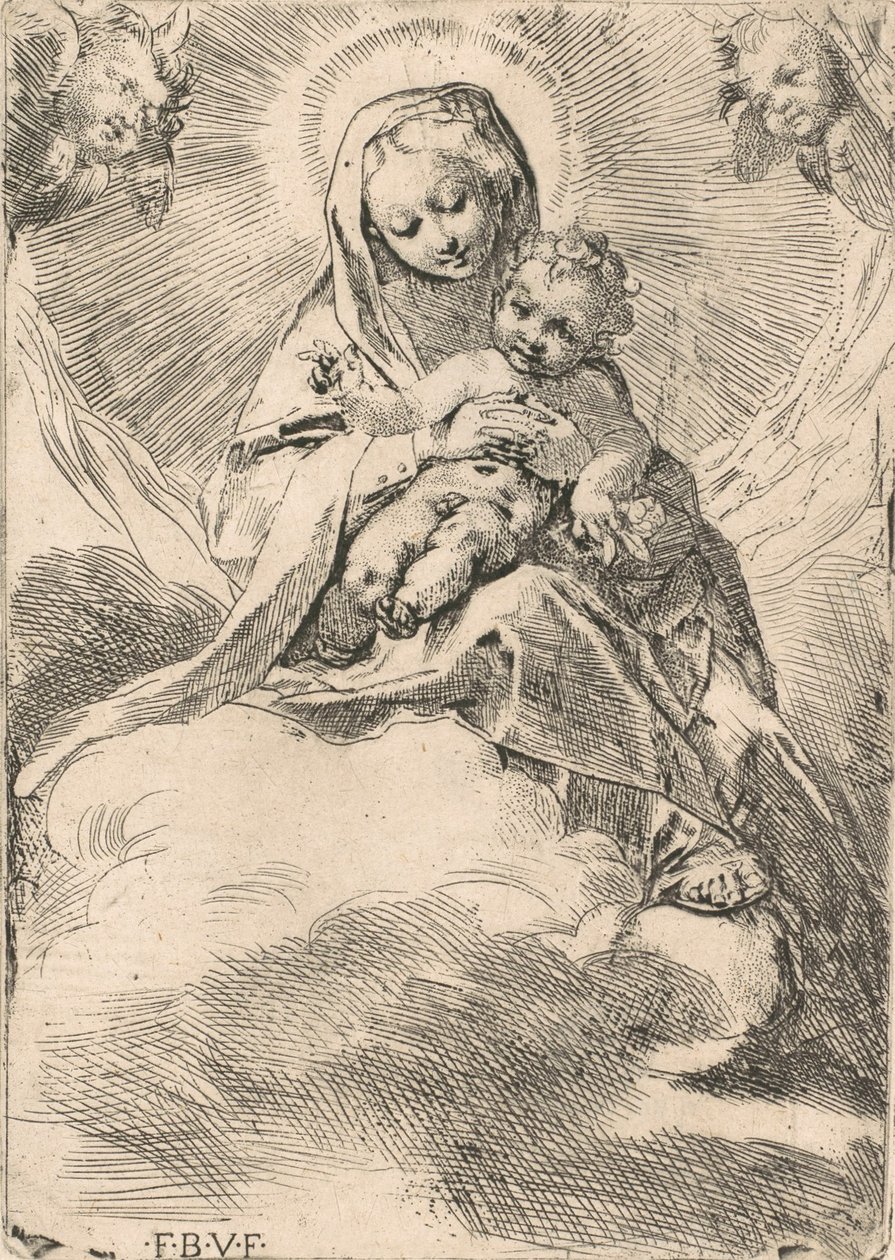 A felhőn ülő Szűz, 1580-84. alkotó: Federico Barocci