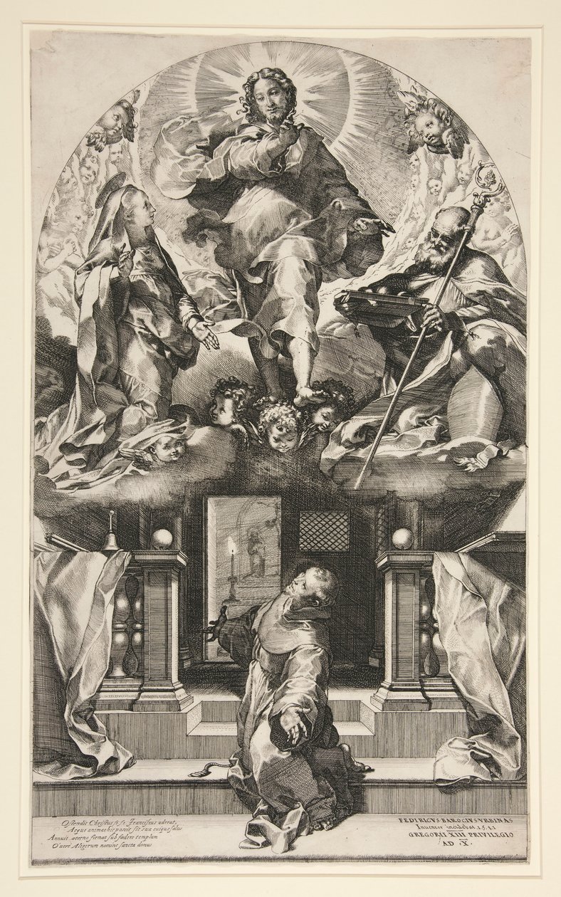 Szent Ferenc látomása (Szent Ferenc megbocsátása) alkotó: Federico Barocci