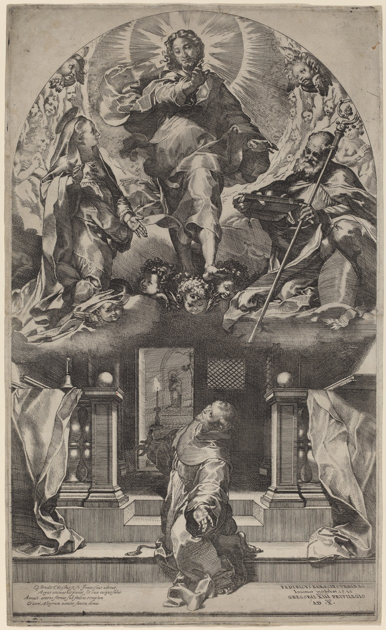 Szent Ferenc látomása alkotó: Federico Barocci