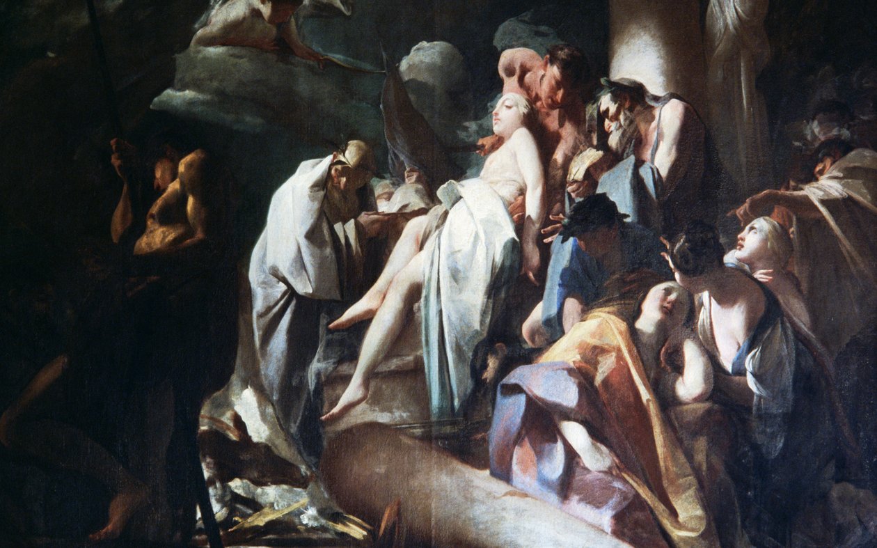 Iphigenia feláldozása alkotó: Federico Bencovich