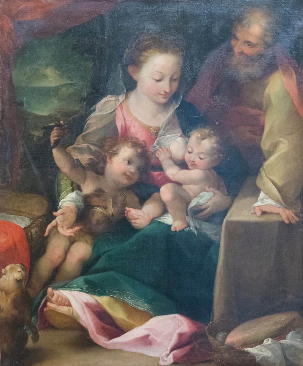 Szent család és Keresztelő Szent János alkotó: Federico Fiori (after) Barocci or Baroccio