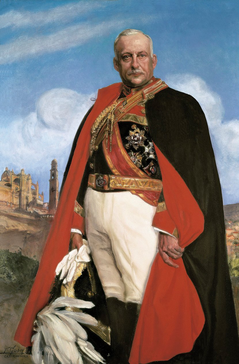 Miguel Primo de Rivera (1870-1930), spanyol katonapolitikus és diktátor 1923 és 1930 között, XX. századi portréja (olaj, vászon) alkotó: Federico Godoy y Castro