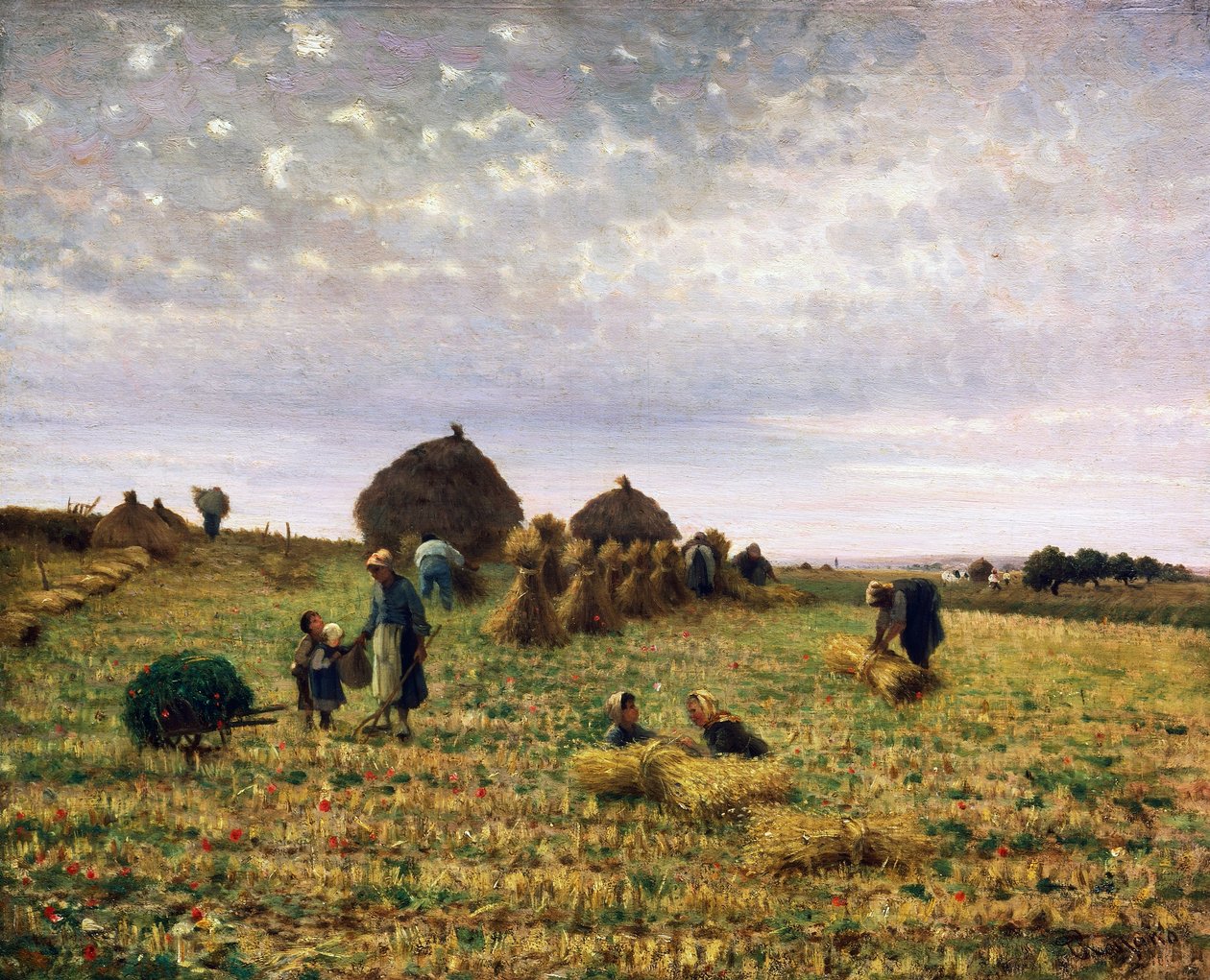 Szüret, Federico Rossano (1835-1912) festménye, olaj, vászon, 65x80 cm alkotó: Federico Rossano