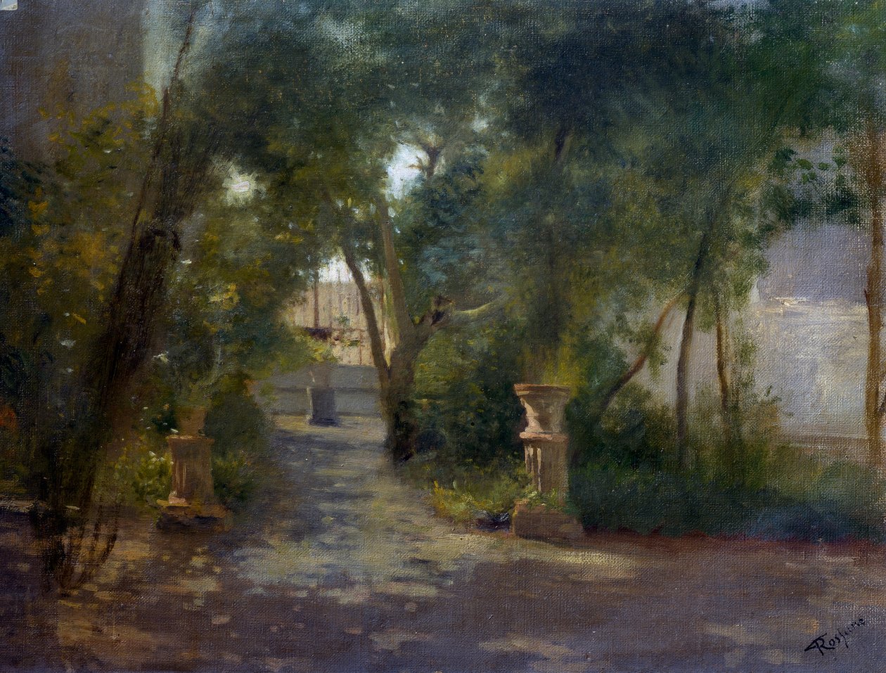 Villa Porticiben, Federico Rossano (1835-1912) festménye alkotó: Federico Rossano