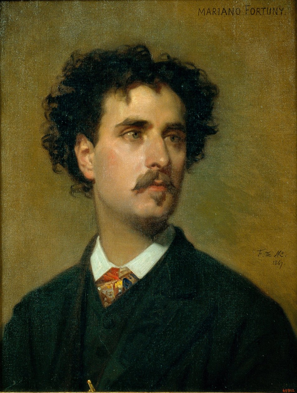 Mariano Fortuny y Madrazo (1871-1949) portréja - Federico de Madrazo y Kuntz (1815-1894) festménye - 1867 - Olaj, vászon - 54x42,5 - Catalunya Nemzeti Múzeum, Barcelona alkotó: Federico de Madrazo y Kuntz