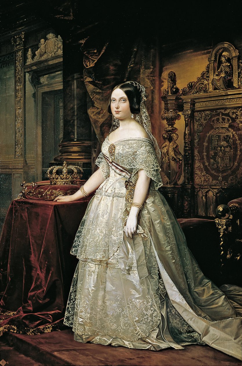 Spanyol Izabella portréja alkotó: Federico de Madrazo y Kuntz
